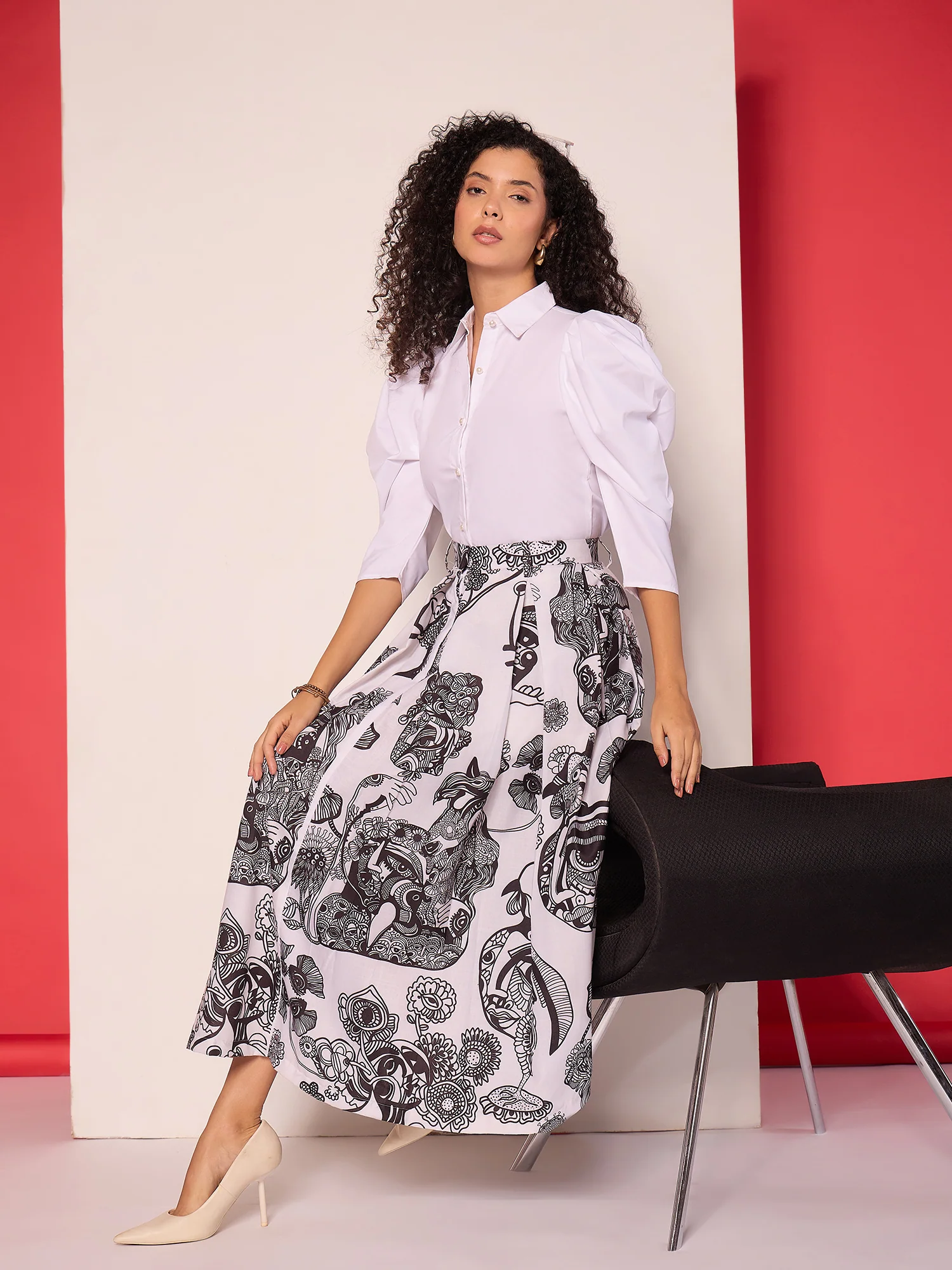 Tiered Ruffle Skirt